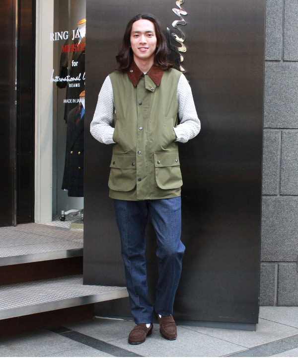 バブアー × International Gallery BEAMS 別注ベスト