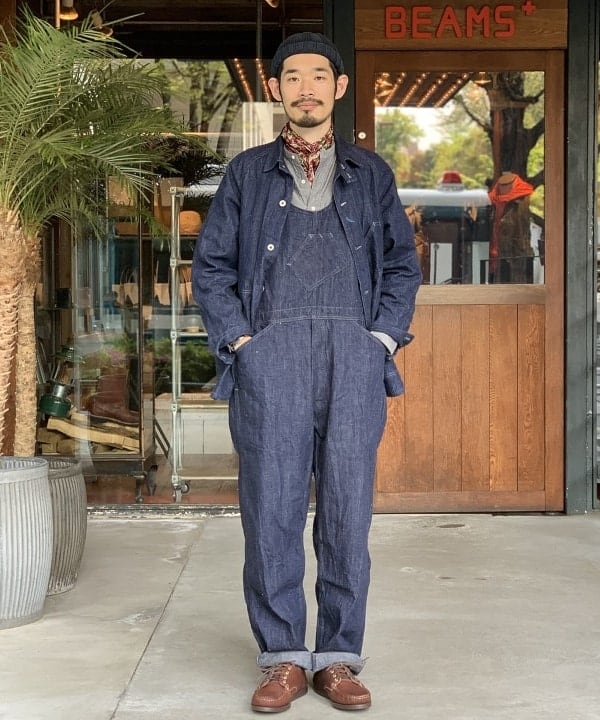 POST×WAREHOUSE×BEAMS+のオーバーオール-