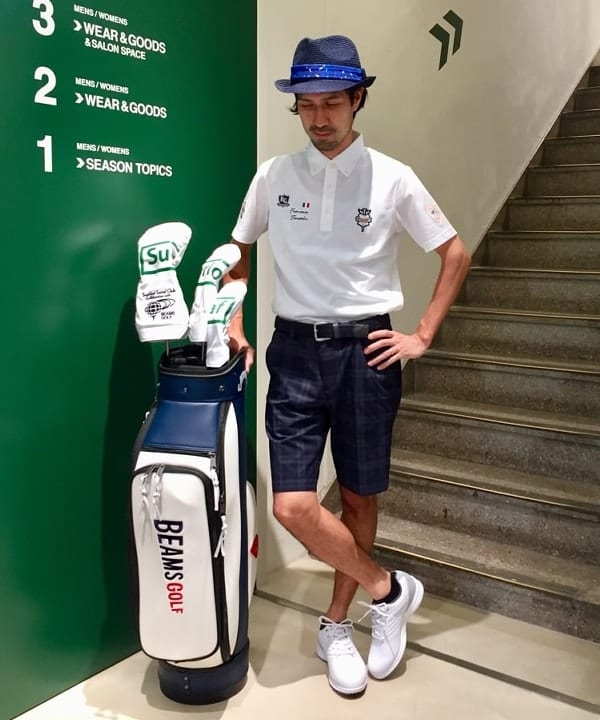 BEAMS GOLF ビームスゴルフ ストローハット リボン ベージュ系 57.5cm [240101559961] ゴルフウェア ストスト BEAMS GOLF バケットハット (ビームスゴルフ) ストローハットII sportif