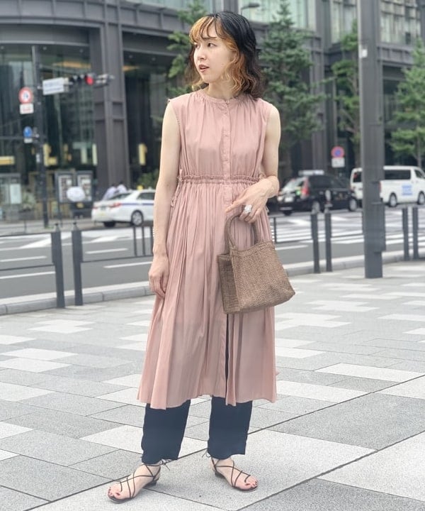 ルイ2ピース BEAMS HEART（ビームス ハート）2WAY ギャザー ワンピース（ワンピース