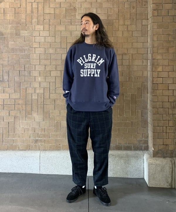 ピルグリムサーフサプライ×Champion スエット - スウェット