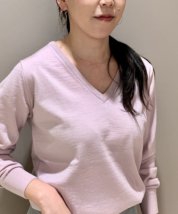 関 桂子さんの「BEAMS WOMEN｜les bon bon / ヴィクトリア ネックレス ゴールド」を使ったコーディネート