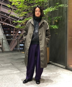 BEAMS 別注 Big Stand Fall Collar Coat コート-