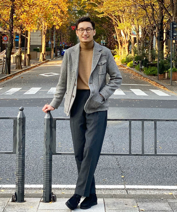 23SS GTA JACOPO JP ウール 1プリーツ パンツ スラックス