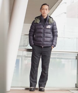 BEAMS F（ビームスF）MONCLER / BRAMANT ナイロン フーデッド ダウン 