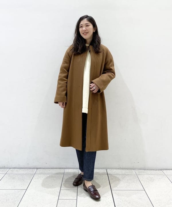 Demi-Luxe BEAMS」 ステンカラーコート 36 ブラウン系その他3 WOMEN