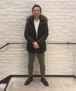 BEAMS F（ビームスF）MONCLER / CLUNY ナイロン ダウンジャケット 