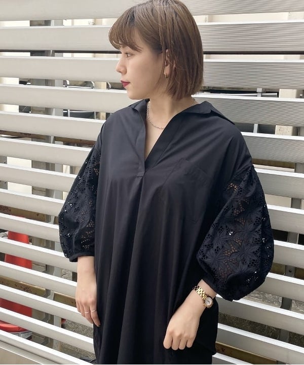 SAKAIさんの「BEAMS WOMEN｜PHILIPPE AUDIBERT &times; Demi-Luxe BEAMS / 別注 Millie ネックレス シルバー」を使ったコーディネート