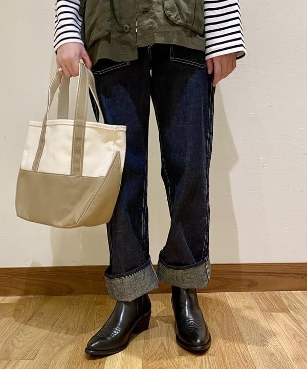 にしだてさんの「BEAMS WOMEN｜【別注】BUZZ RICKSON'S / USアーミーDENIM」を使ったコーディネート