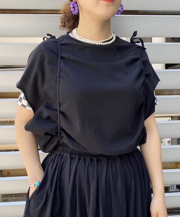 EMORIさんの「BEAMS WOMEN｜BEAMS BOY / パールチョーカー セット」を使ったコーディネート