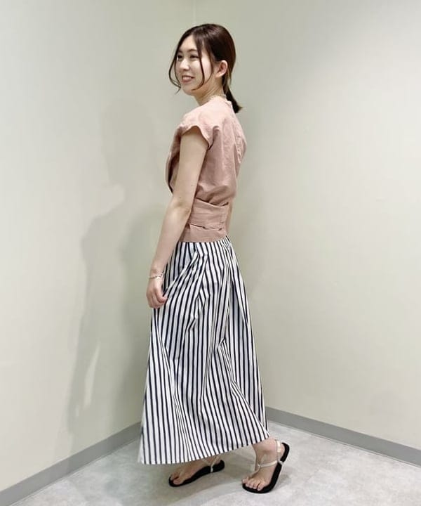 山田 千遥さんの「BEAMS WOMEN｜PHILIPPE AUDIBERT × Demi-Luxe BEAMS / 別注 Millie ネックレス シルバー」を使ったコーディネート