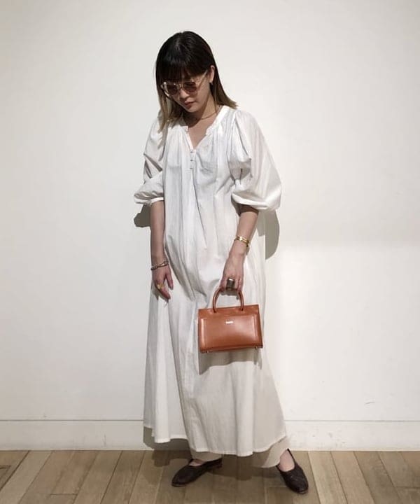 pinさんの「BEAMS WOMEN｜Ray BEAMS / K18 フープピアス 10mm」を使ったコーディネート