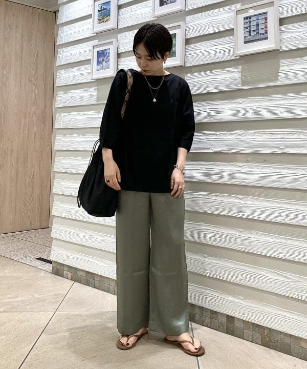 shirakiさんの「BEAMS WOMEN｜PHILIPPE AUDIBERT × Demi-Luxe BEAMS / 別注 Millie ネックレス ゴールド」を使ったコーディネート