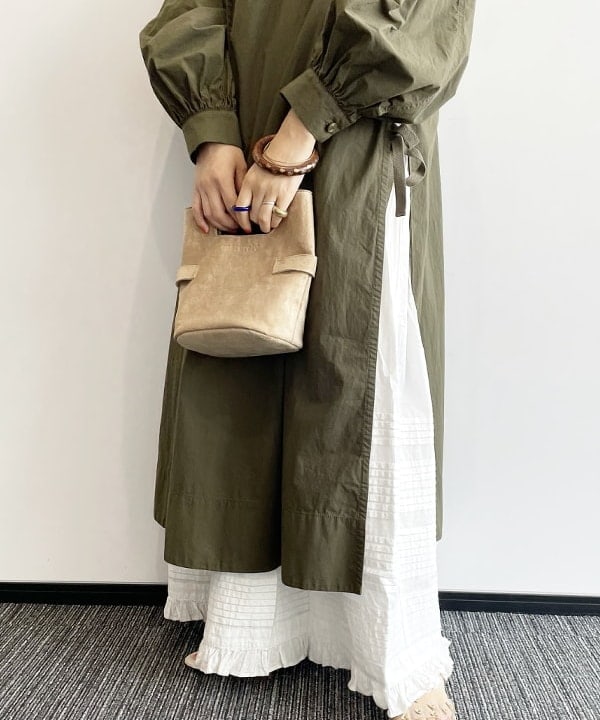 ハルカワエさんの「BEAMS WOMEN｜【別注】Healthknit / ワッフル ボーダー Tシャツ」を使ったコーディネート