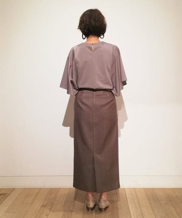 塚越 有紀さんの「BEAMS WOMEN｜Demi-Luxe BEAMS / シャンブレー タイトスカート」を使ったコーディネート