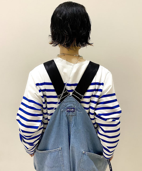 吉野 多恵さんの「BEAMS WOMEN｜ナバルボーダー ビッグ ボートネック カットソー」を使ったコーディネート