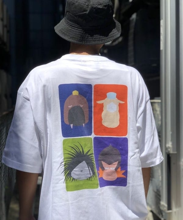 ODDTAXI × BEAMS T / 別注 4 Character Tシャツ-secretariasocios