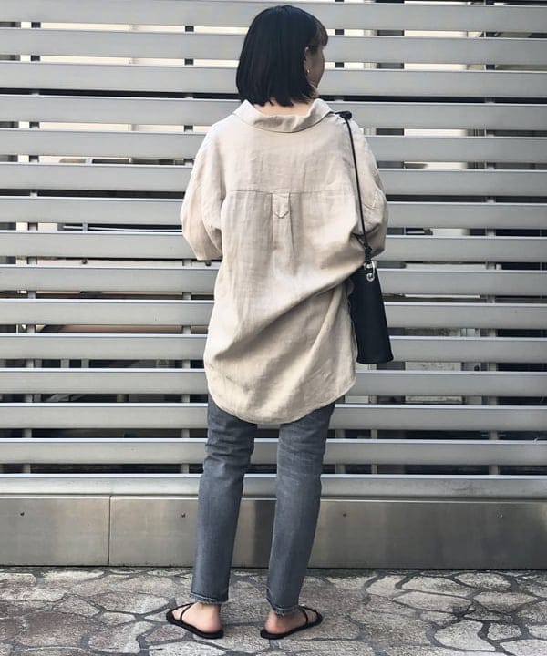 篠崎 香月さんの「BEAMS WOMEN｜PHILIPPE AUDIBERT × Demi-Luxe BEAMS / 別注 Millie ネックレス シルバー」を使ったコーディネート