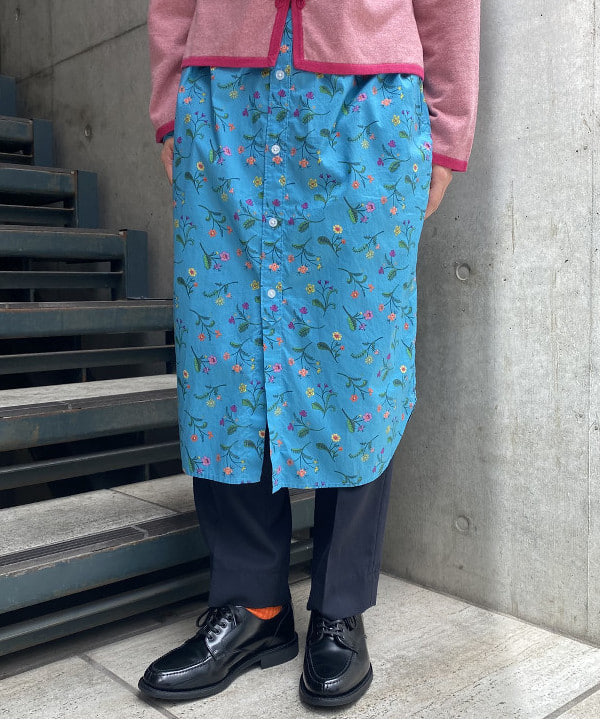 にしだてさんの「BEAMS WOMEN｜BEAMS BOY / ポリエステル ウール シンチ バック スラックス」を使ったコーディネート