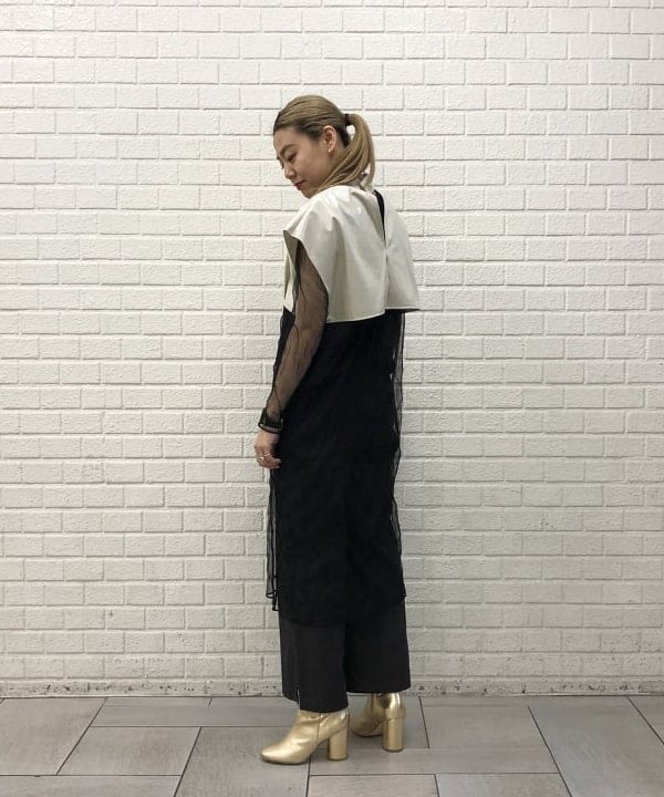 福岡 千晃さんの「BEAMS WOMEN｜BEAMS BOY / 樹脂 パール ロング ネックレス」を使ったコーディネート