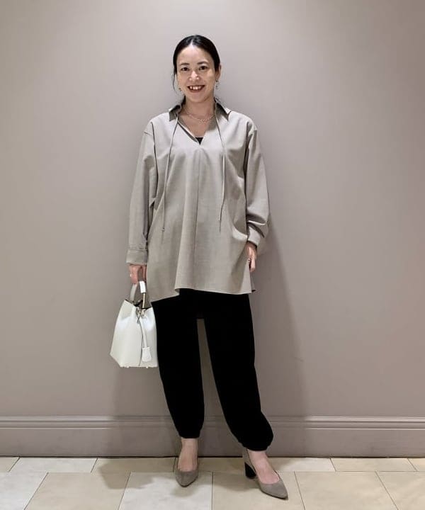 関 桂子さんの「BEAMS WOMEN｜PHILIPPE AUDIBERT × Demi-Luxe BEAMS / 別注 Millie ネックレス シルバー」を使ったコーディネート