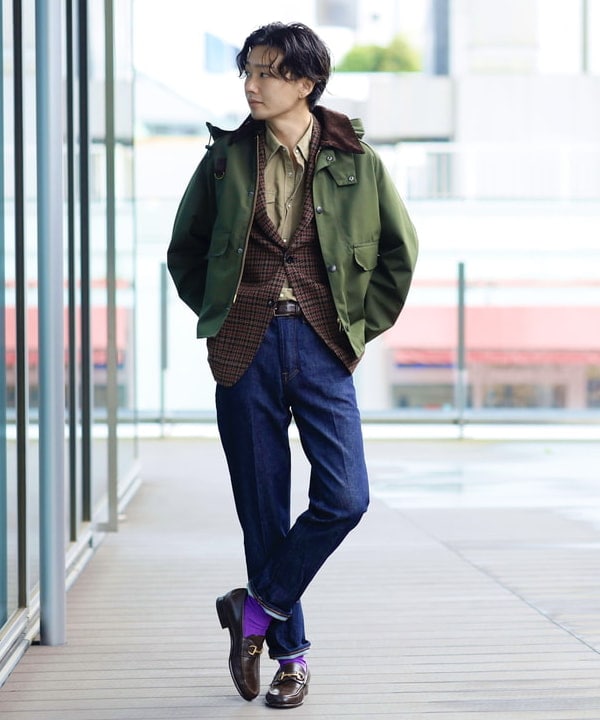 Barbour × BEAMS F / 別注 SPEYスペイ 2レイヤー 【公式通販】