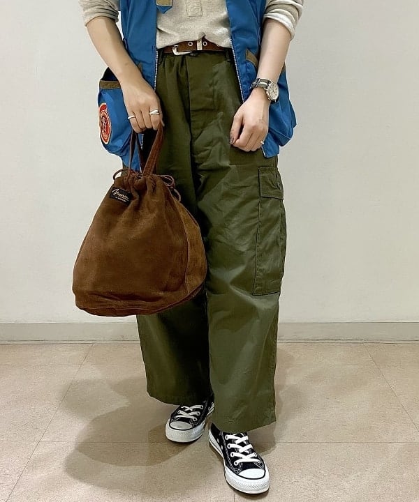 吉野 多恵さんの「BEAMS WOMEN｜【別注】Healthknit / ワッフル ボーダー Tシャツ」を使ったコーディネート