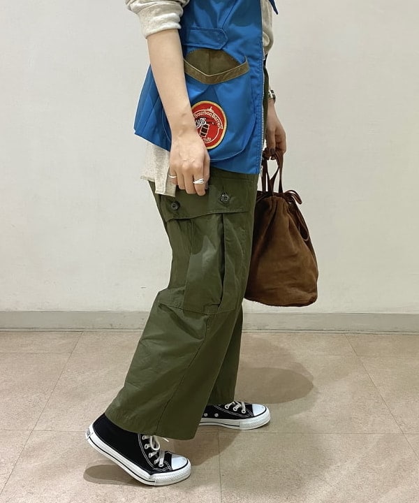 吉野 多恵さんの「BEAMS WOMEN｜【別注】Healthknit / ワッフル ボーダー Tシャツ」を使ったコーディネート