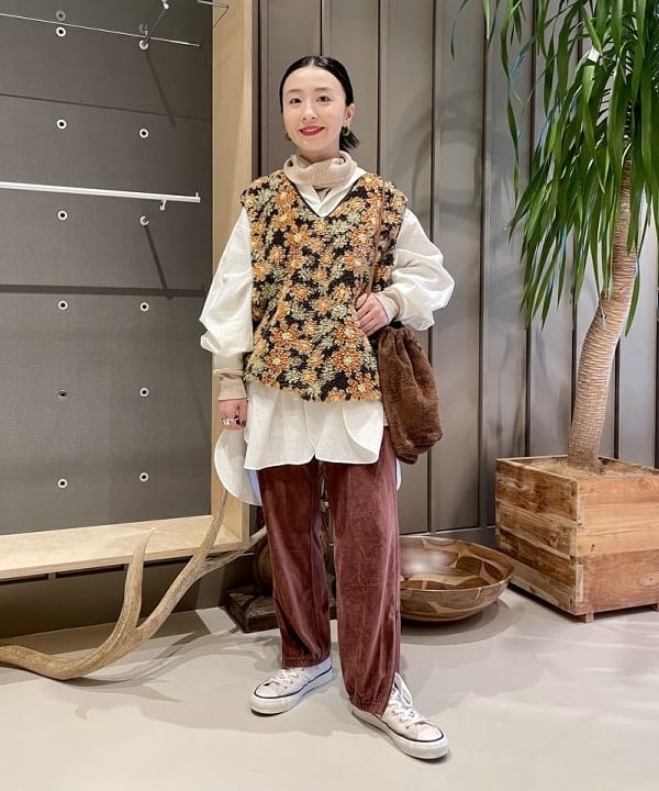 BEAMS BOY INDIGO STRIPE CUSHION クッション