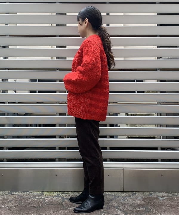 ナツハさんの「BEAMS WOMEN｜【別注】Healthknit / ワッフル ボーダー Tシャツ」を使ったコーディネート