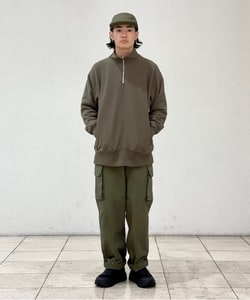 OLIVE_SP】scair / Hard Twist Half Zip スウェット www