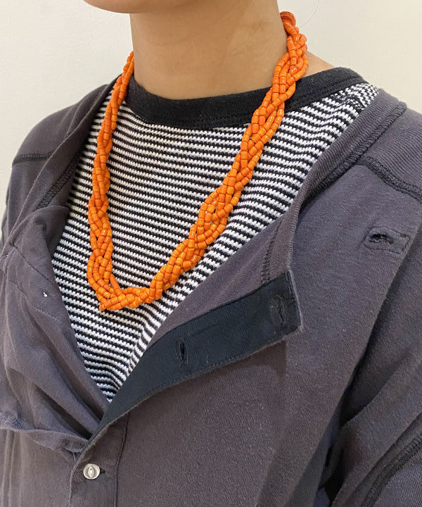 オカモト ミサキさんの「BEAMS WOMEN｜【別注】Healthknit / ワッフル ボーダー Tシャツ」を使ったコーディネート