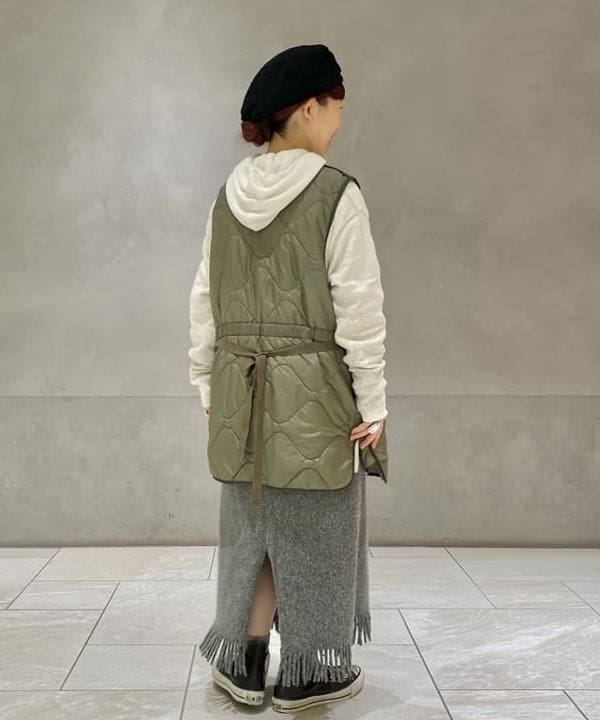 原口 愛さんの「BEAMS WOMEN｜Healthknit × BEAMS BOY / ワッフル プルオーバー パーカ」を使ったコーディネート