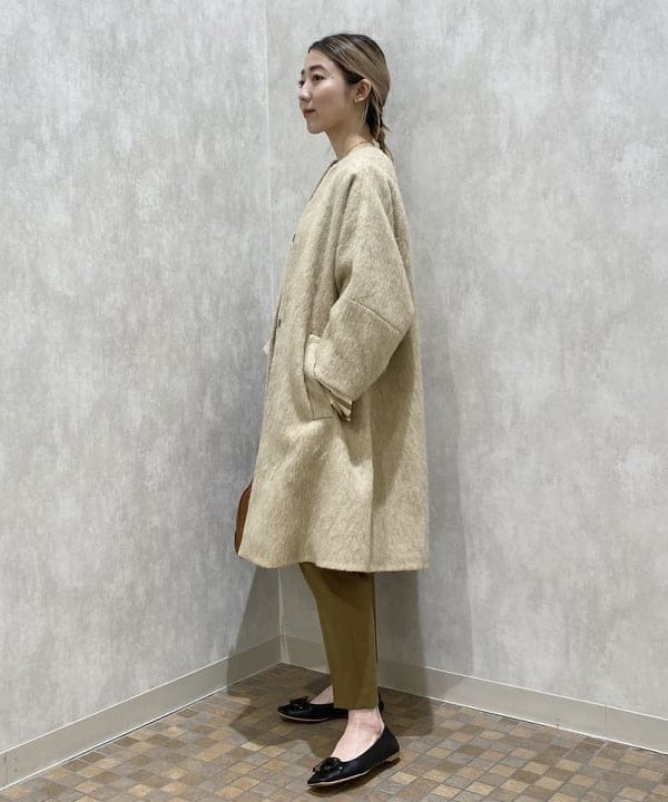 AOYAGIさんの「BEAMS WOMEN｜AUBERGE / ウール BIG CHARLOTTE ボーダーカットソー」を使ったコーディネート