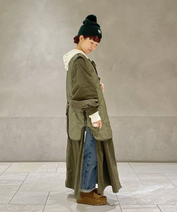 原口 愛さんの「BEAMS WOMEN｜Healthknit × BEAMS BOY / ワッフル プルオーバー パーカ」を使ったコーディネート