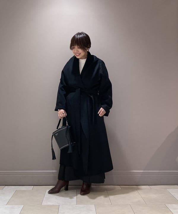 塚越 有紀さんの「BEAMS WOMEN｜Demi-Luxe BEAMS / コットン混 畦編み チュニック」を使ったコーディネート