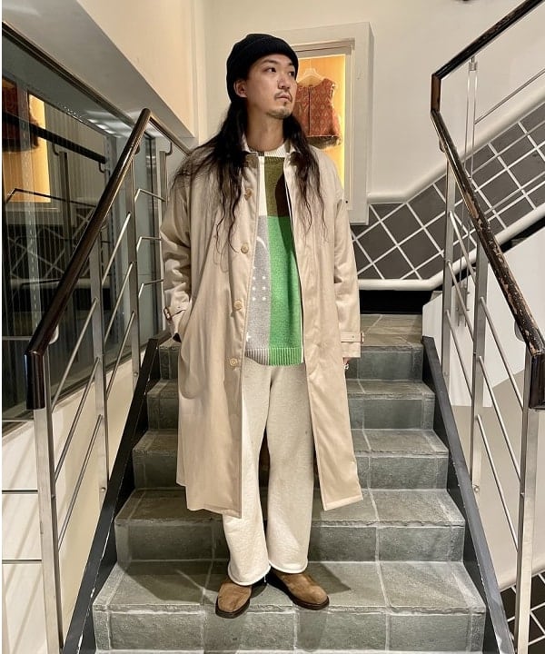 オーラリー　ステンカラー コート　4 WASHED FINX CHAMBRAY AURALEE -Washed Finx Chambray Soutien Collar Coat- | twelve blog