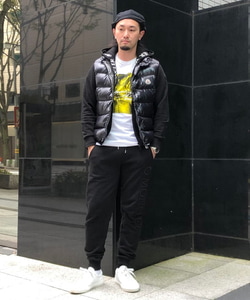 BEAMS F（ビームスF）MONCLER / TIBB ナイロン ダウンベスト（ブルゾン