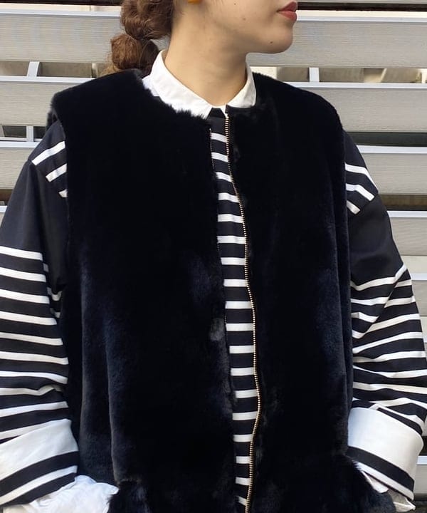 EMORIさんの「BEAMS WOMEN｜BEAMS BOY / ラメ リブ クルー ソックス NEW」を使ったコーディネート