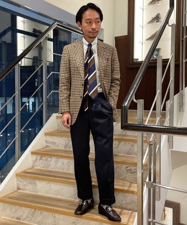 Custom Tailor BEAMS ジャケット　LOVAT TWEED三つボタン段返り