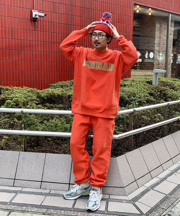 割引クーポン配布中!! Champion × MIN-NANO × BEAMS Sweat Pants