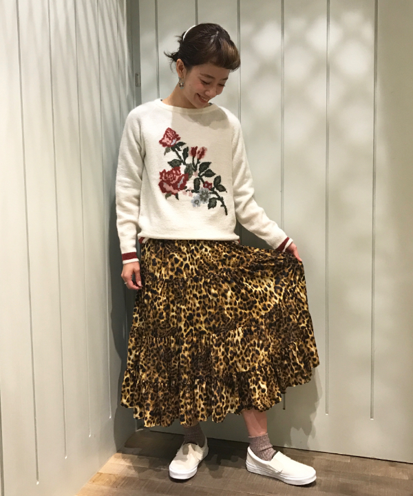 needles のレオパードスカート needles のレオパードスカート