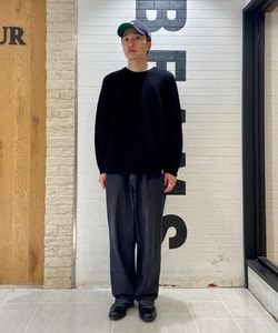 【OFFxGREIGE】BEAMS LIGHTS / 2トーン 畦編み クルーネック ニット