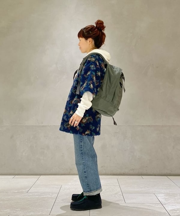 原口 愛さんの「BEAMS WOMEN｜Healthknit × BEAMS BOY / ワッフル プルオーバー パーカ」を使ったコーディネート