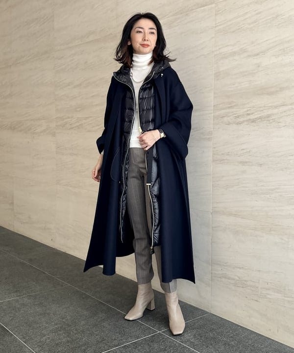 EFFE BEAMS　ウェーブカシミヤコート EFFE BEAMSウェーブカシミヤコート