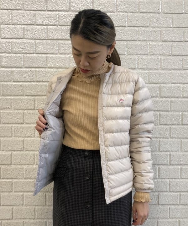 福岡 千晃さんの「BEAMS WOMEN｜DANTON / CREWNECK INNER DOWN JACKET」を使ったコーディネート