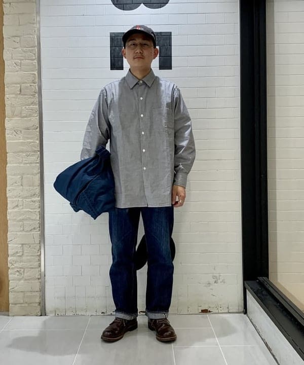 戸次 裕星さんの「BEAMS WOMEN｜REMI RELIEF &times; BEAMS PLUS / 別注 M65 Parka Indigo」を使ったコーディネート