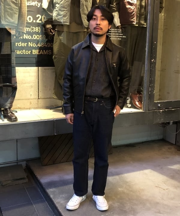 BEAMS MEN｜レザー ブルゾン | Rakuten Fashion(楽天