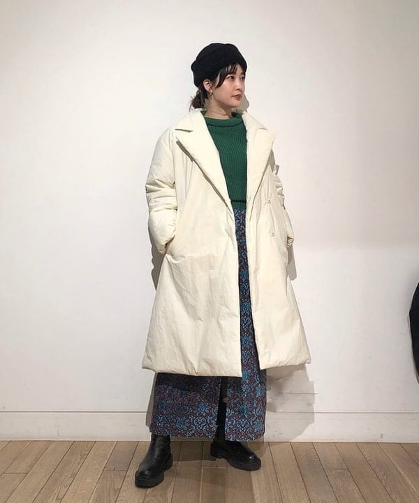 pinさんの「BEAMS WOMEN｜Ray BEAMS / K18 フープピアス 10mm」を使ったコーディネート