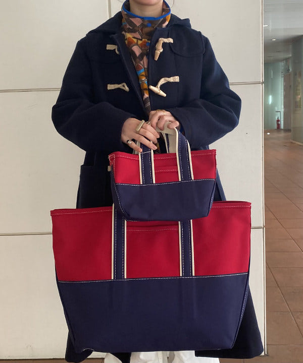 にしだてさんの「BEAMS WOMEN｜L.L.Bean / 別注 Deep Bottom Deluxe Boat and Tote Large」を使ったコーディネート